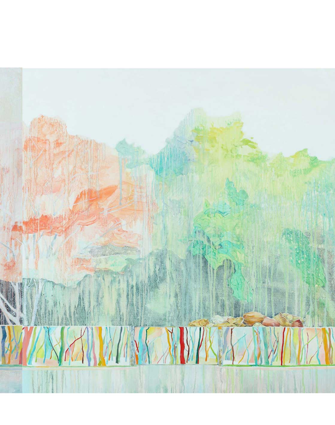 이가록, 공릉로 232 여름날, oil on canvas, 116.8m x 203.1cm, 2014 